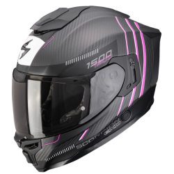 CASCO SCORPION EXO-1500 CARBON AIR ZITY NEGRO MATE / ROSA