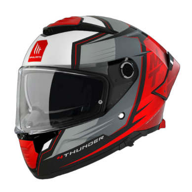 CASCO MT HELMETS THUNDER 4 SV PENTAL B4 ROJO / PERLA TALLA S / M