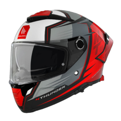 CASCO MT HELMETS THUNDER 4 SV PENTAL B4 ROJO / PERLA TALLA S / M