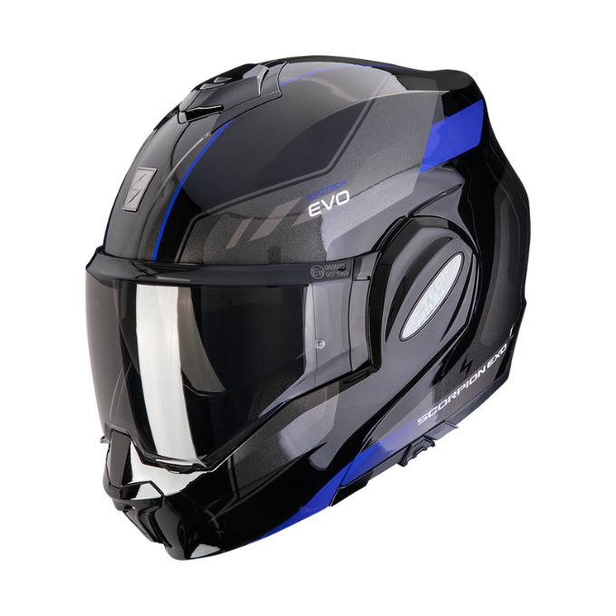 CASCO SCORPION EXO-TECH EVO SOCIUS NEGRO / AZUL