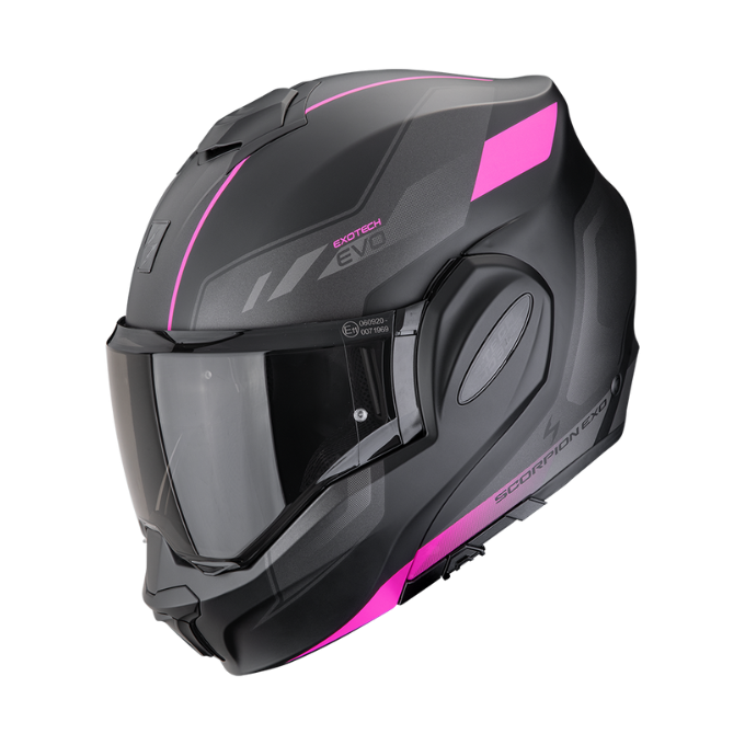 CASCO SCORPION EXO-TECH EVO SOCIUS NEGRO MATE / ROSA