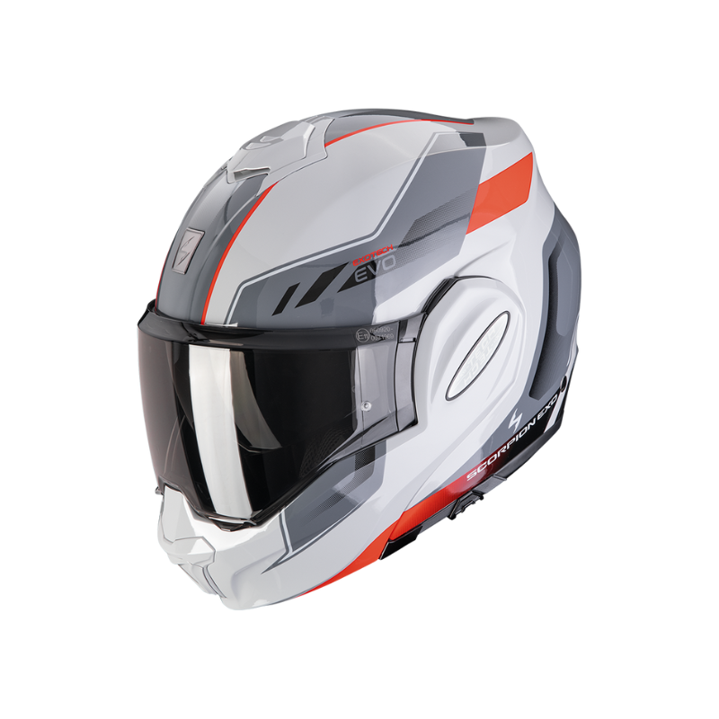 CASCO SCORPION EXO-TECH EVO SOCIUS GRIS / ROJO