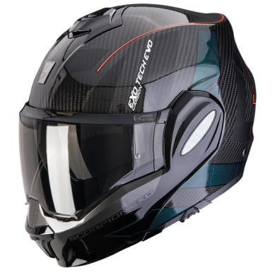 CASCO SCORPION EXO-TECH EVO CARBON CAD NEGRO / VERDE