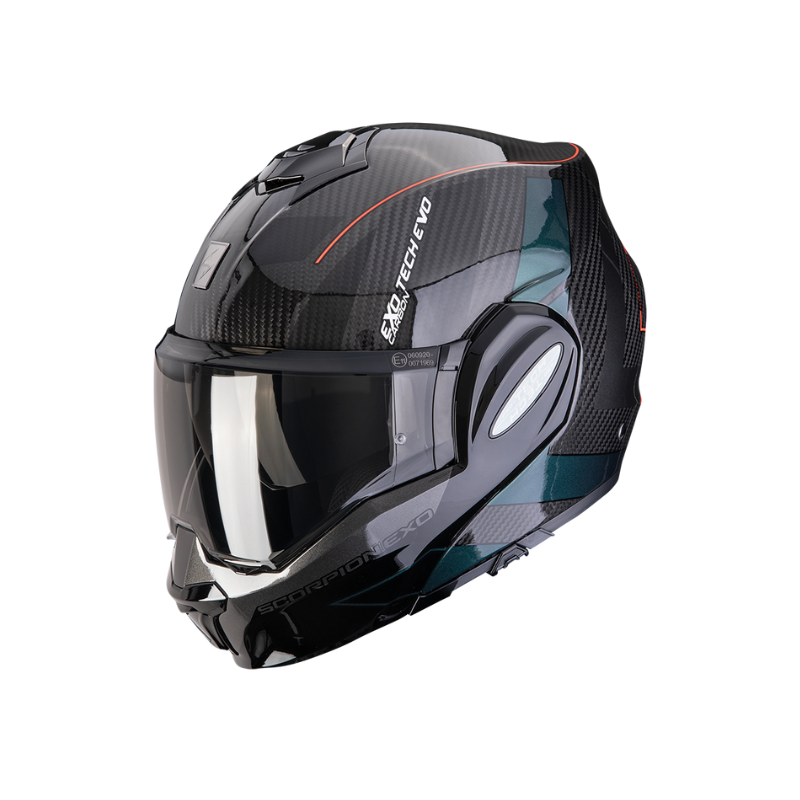CASCO SCORPION EXO-TECH EVO CARBON CAD NEGRO / VERDE