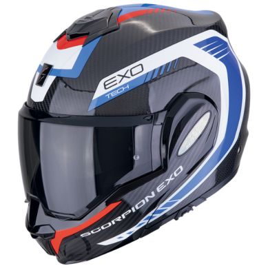 CASCO SCORPION EXO-TECH EVO CARBON COSY NEGRO / AZUL / ROJO