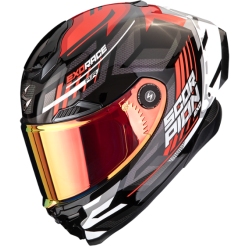 CASCO SCORPION EXO-RACE AIR KOBRA NEGRO / ROJO