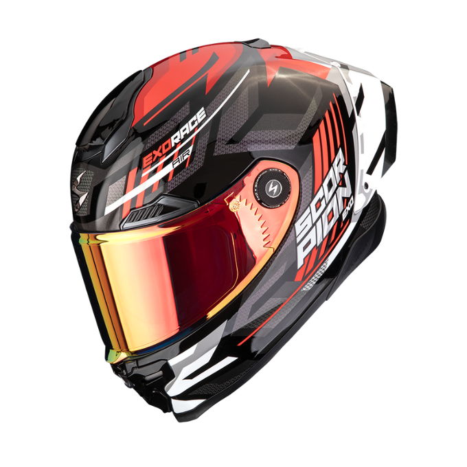 CASCO SCORPION EXO-RACE AIR KOBRA NEGRO / ROJO