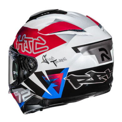 CASCO INTEGRAL HJC RPHA 72 GOLDY ROJO
