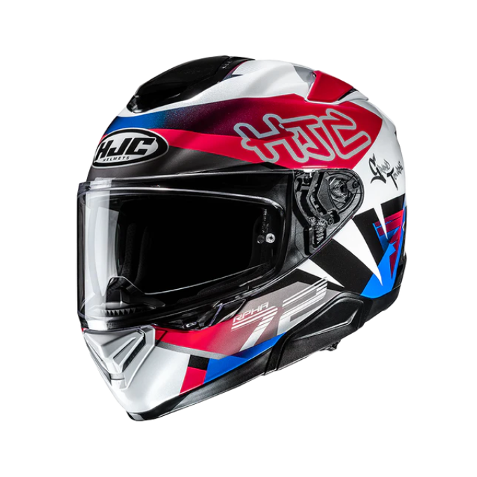 CASCO INTEGRAL HJC RPHA 72 GOLDY ROJO