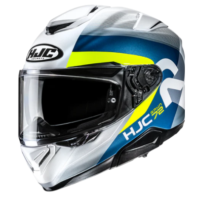 CASCO HJC RPHA 72 PHYTA BLANCO / AZUL / AMARILLO NEON