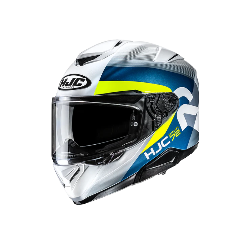 CASCO HJC RPHA 72 PHYTA BLANCO / AZUL / AMARILLO NEON