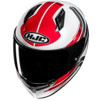 CASCO HJC C10 HIPER ROJO / BLANCO