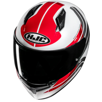 CASCO HJC C10 HIPER ROJO / BLANCO