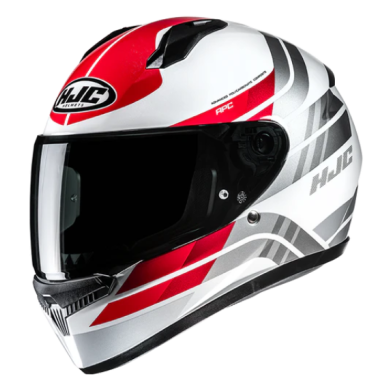CASCO HJC C10 HIPER ROJO / BLANCO