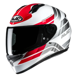 CASCO HJC C10 HIPER ROJO / BLANCO