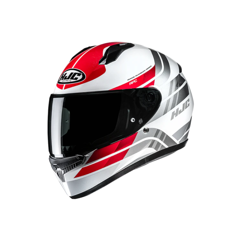 CASCO HJC C10 HIPER ROJO / BLANCO