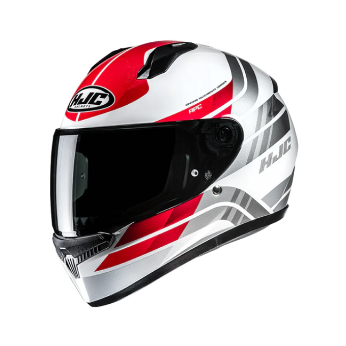 CASCO HJC C10 HIPER ROJO / BLANCO