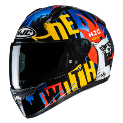 CASCO HJC C10 FOP AMARILLO / AZUL / NEGRO