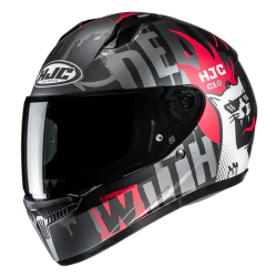 CASCO HJC C10 FOP NEGRO / ROJO 