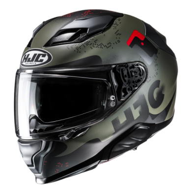 CASCO MOTO INTEGRAL HJC F71 FACO VERDE MILITAR