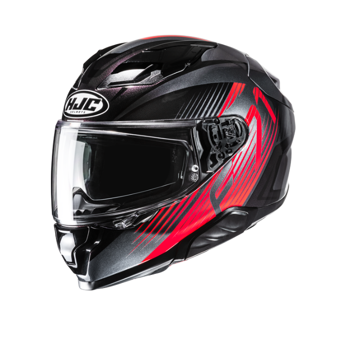 CASCO MOTO INTEGRAL HJC F71 CATOS NEGRO / ROJO