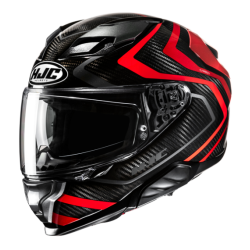 CASCO HJC F71 CARBON NEVIO NEGRO / ROJO