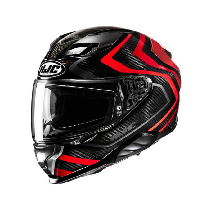 CASCO HJC F71 CARBON NEVIO NEGRO / ROJO