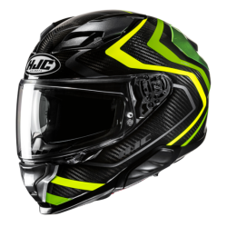 CASCO HJC F71 CARBON NEVIO NEGRO / AMARILLO