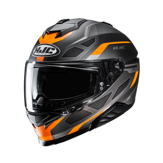 CASCO HJC I71 ZEST NEGRO / NARANJA