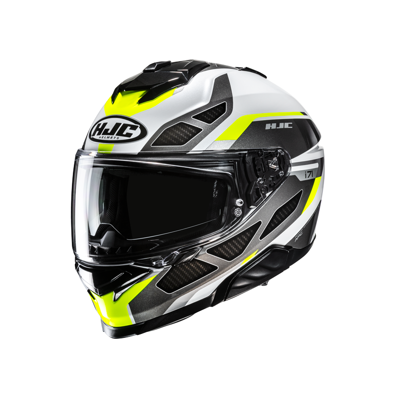 CASCO HJC I71 ZEST BLANCO / AMARILLO NEON
