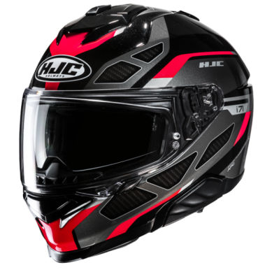 CASCO HJC I71 ZEST NEGRO / ROJO