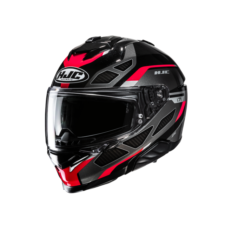CASCO HJC I71 ZEST NEGRO / ROJO