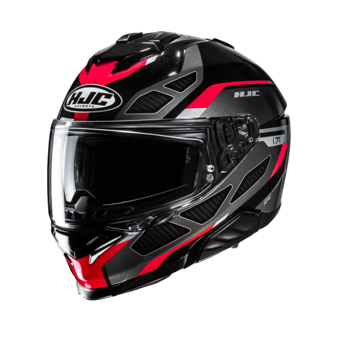 CASCO HJC I71 ZEST NEGRO / ROJO