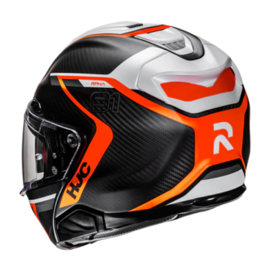 CASCO HJC RPHA 91 CARBON LAGOS NEGRO / NARANJA
