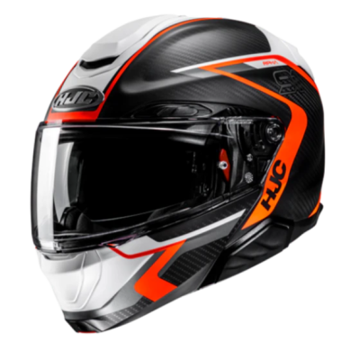 CASCO HJC RPHA 91 CARBON LAGOS NEGRO / NARANJA