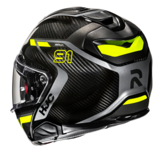 CASCO HJC RPHA 91 CARBON LAGOS NEGRO / AMARILLO NEON