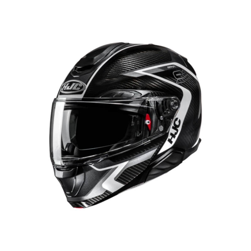 CASCO HJC RPHA 91 CARBON LAGOS NEGRO / BALNCO