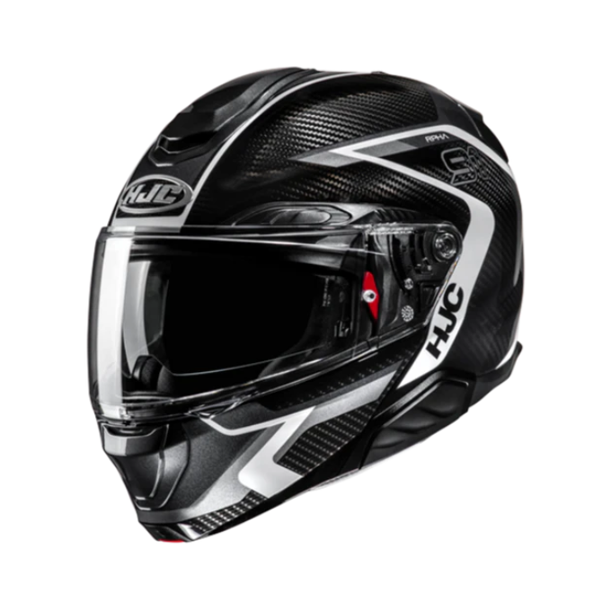 CASCO HJC RPHA 91 CARBON LAGOS NEGRO / BALNCO