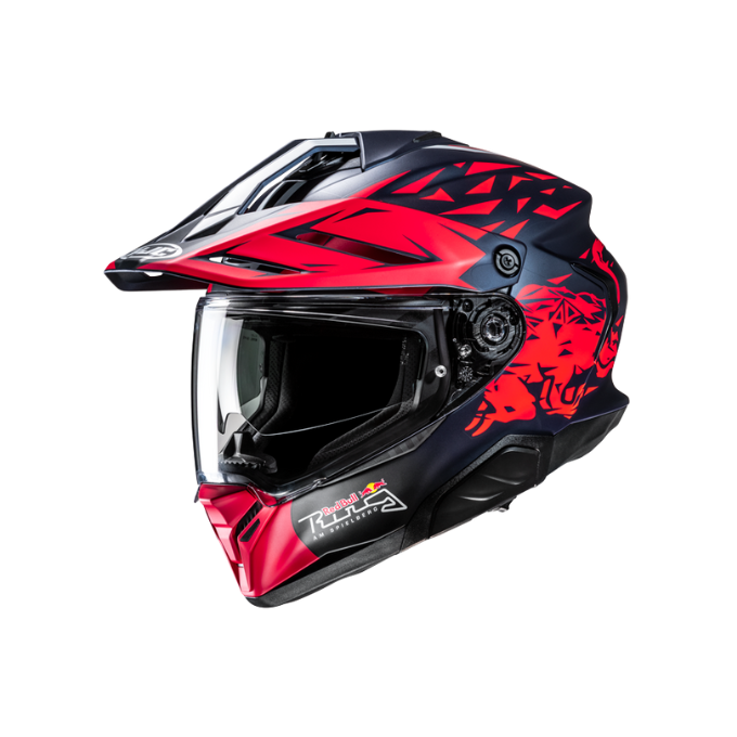 CASCO INTEGRAL HJC RPHA 60 SPIELBERG RED BULL NEGRO / ROJO