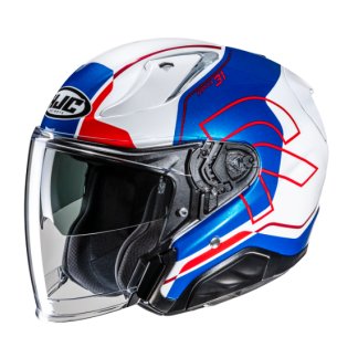 CASCO JET HJC RPHA 31 DREEN BLANCO / AZUL / ROJO