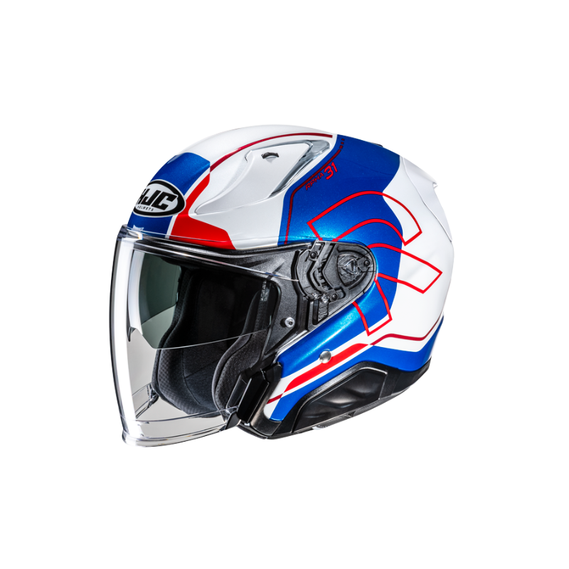 CASCO JET HJC RPHA 31 DREEN BLANCO / AZUL / ROJO