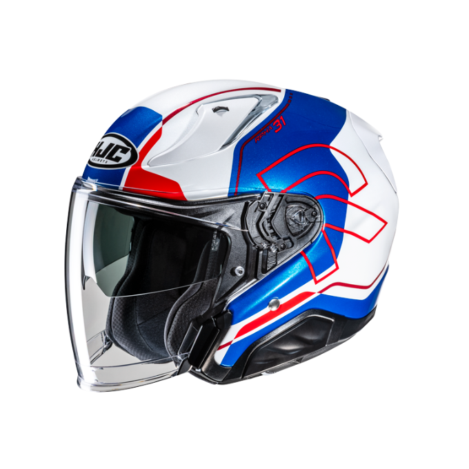 CASCO JET HJC RPHA 31 DREEN BLANCO / AZUL / ROJO
