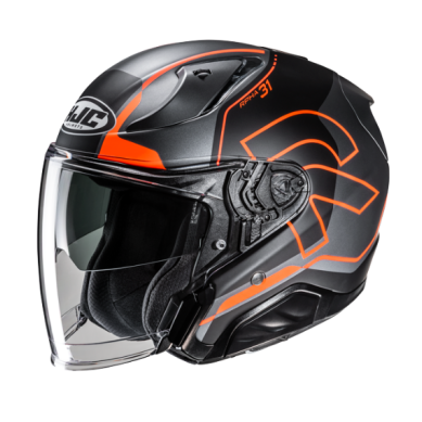 CASCO JET HJC RPHA 31 DREEN NEGRO / NARANJA