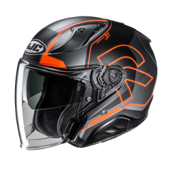 CASCO JET HJC RPHA 31 DREEN NEGRO / NARANJA