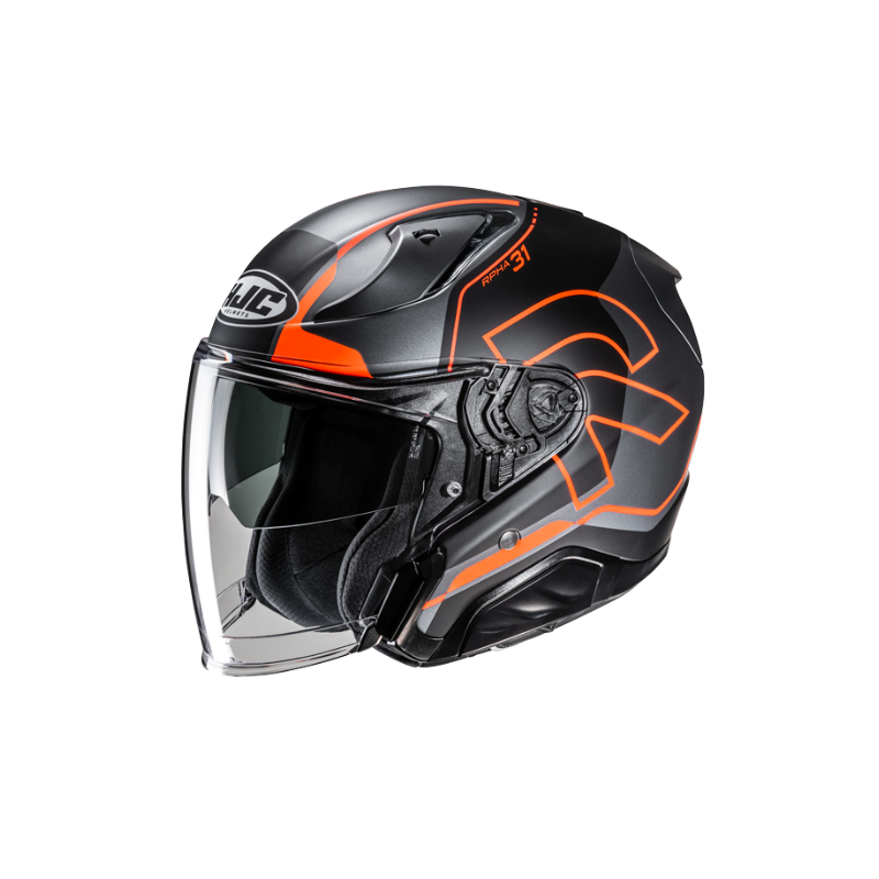 CASCO JET HJC RPHA 31 DREEN NEGRO / NARANJA