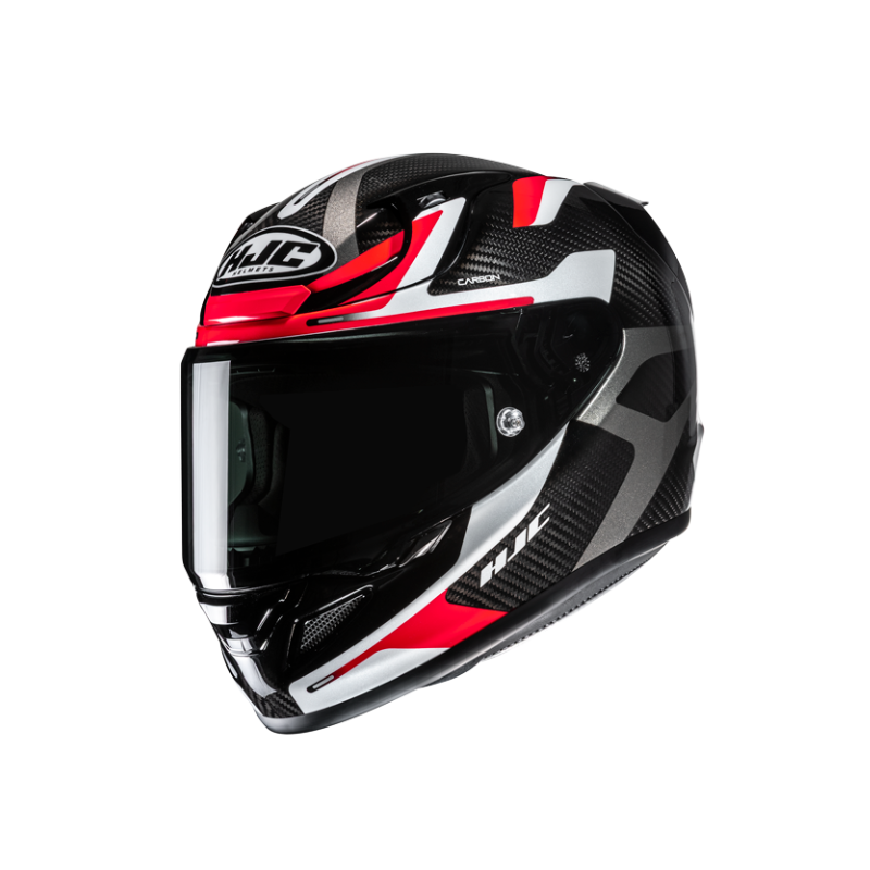 CASCO INTEGRAL HJC RPHA 12 CARBON XENTRA NEGRO / BLANCO / ROJO