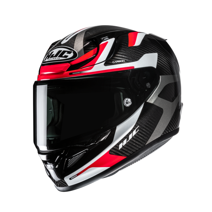 CASCO INTEGRAL HJC RPHA 12 CARBON XENTRA NEGRO / BLANCO / ROJO