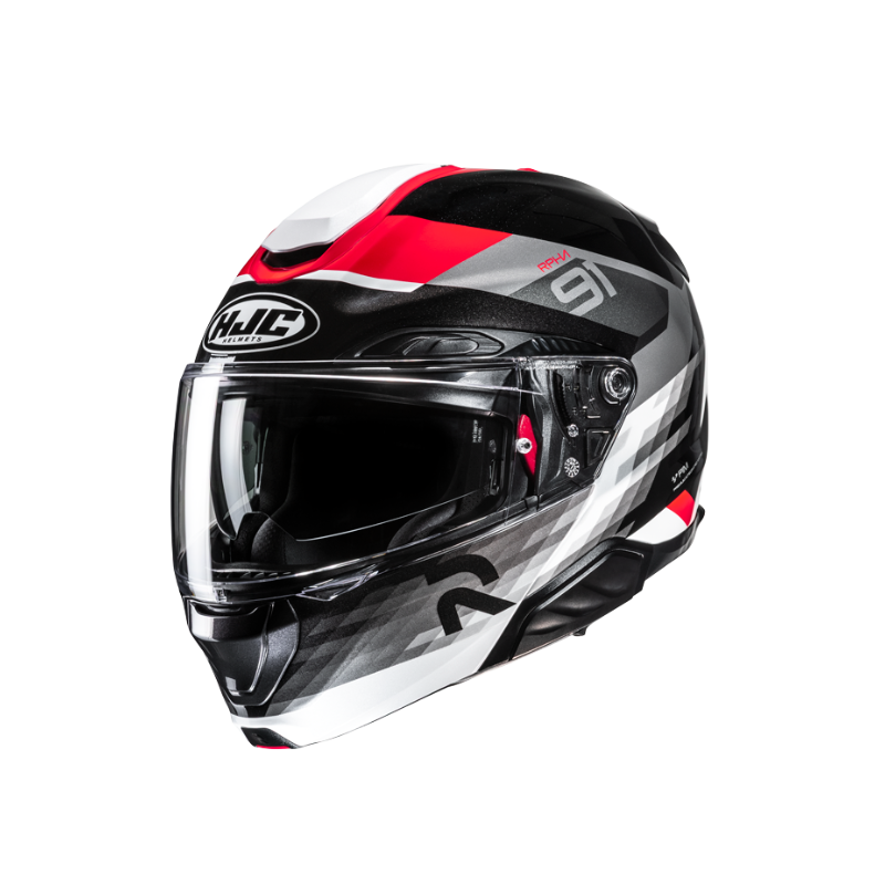 CASCO HJC RPHA 91 NEGRO / ROJO / BLANCO