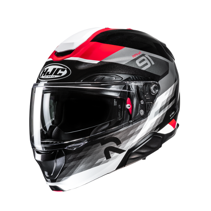 CASCO HJC RPHA 91 NEGRO / ROJO / BLANCO