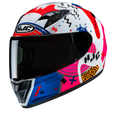 CASCO HJC Y10 MIKA BLANCO / ROJO / AZUL